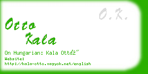 otto kala business card
